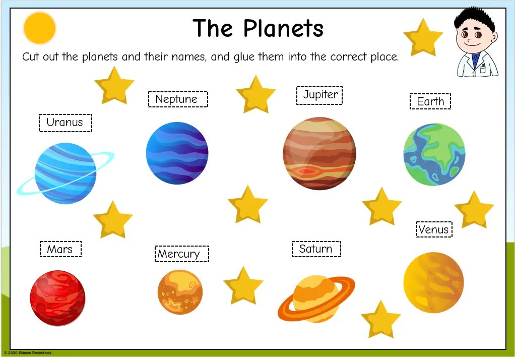 KS1 Ordering The Planets Worksheet | Space Day Activity - Worksheets ...