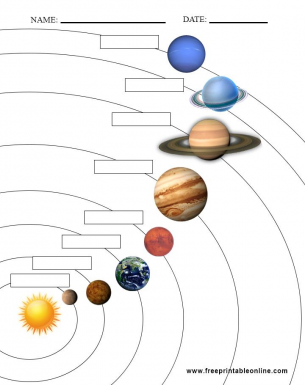 planets worksheet free