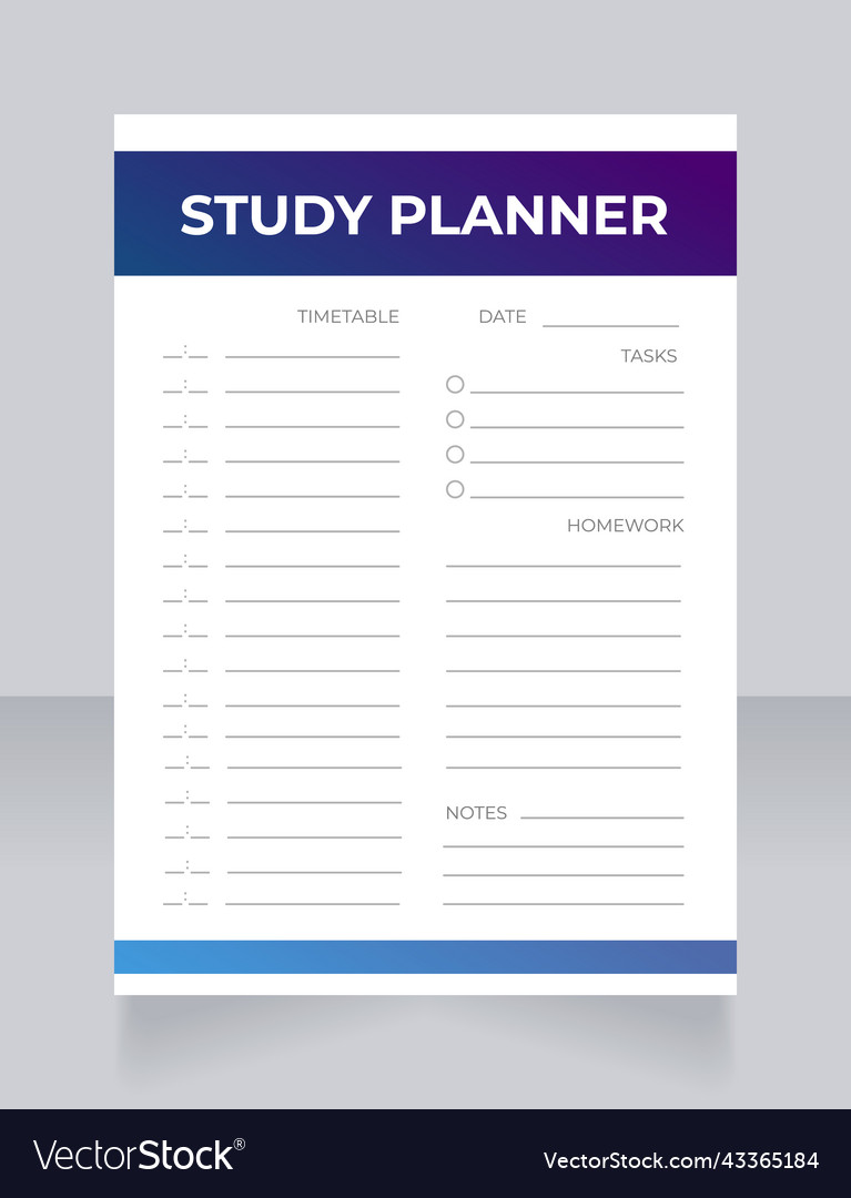 planner worksheet