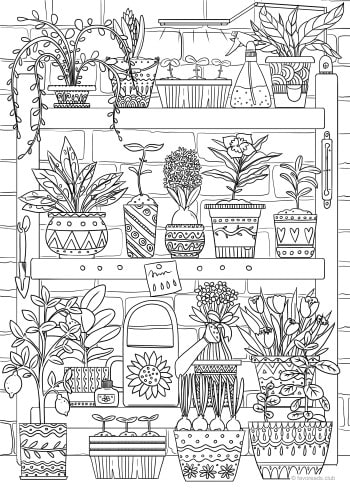 Plants - Favoreads Coloring Club