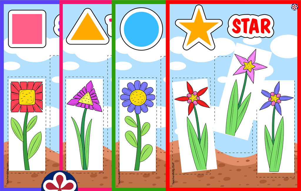 Printable Plant Shape Matching Activity for Preschool Students ...