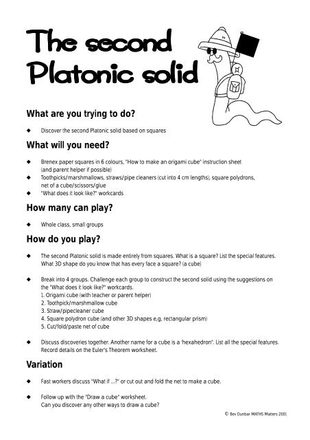 The second Platonic solid