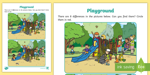 playground safety worksheet