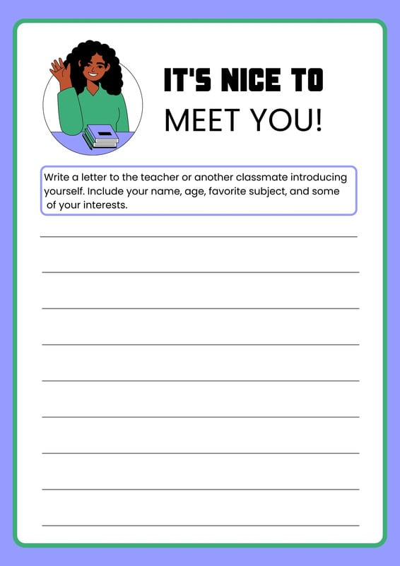 playing schools at home worksheet