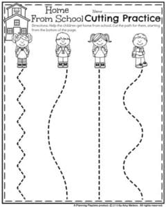 playing schools at home worksheet