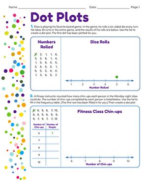 Dot Plots | Worksheet 