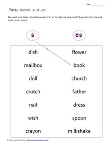 Printable 1st Grade Plural Noun Worksheets 