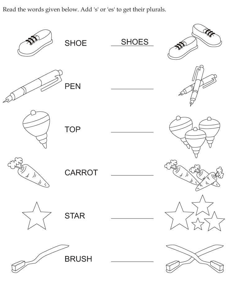 Make Plural | Download Free Make Plural for kids | Best Coloring Pages