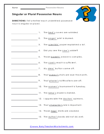 50+ Plural Possessives worksheets for 3rd Year on Quizizz | Free ...