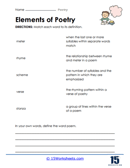 Poetry Worksheets - 15 Worksheets Library