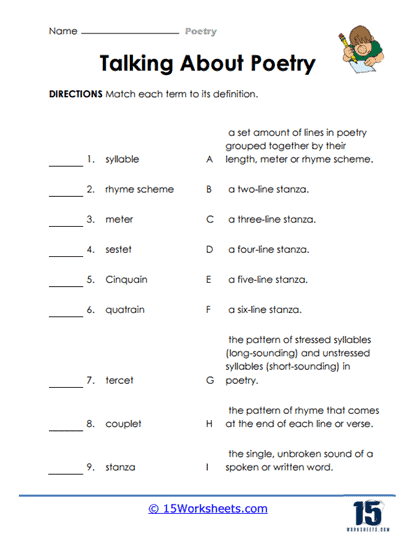 Poetry Worksheets 15 Worksheets com Worksheets Library Poetry Worksheets 15 Worksheets com Worksheets Library