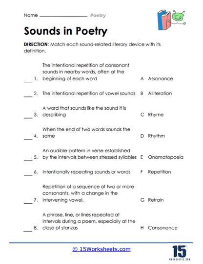 Poetry Worksheets - 15 Worksheets Library