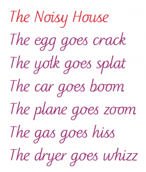 poems with onomatopoeia in it