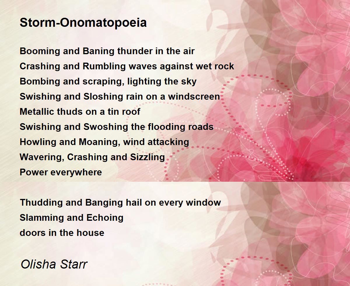 poems with onomatopoeia in it