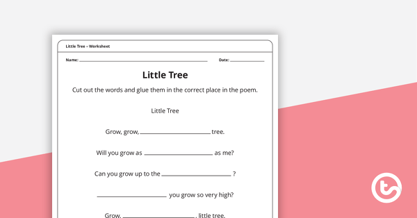 Christmas Tree Bio Poem | Printable Bio Poem Worksheet