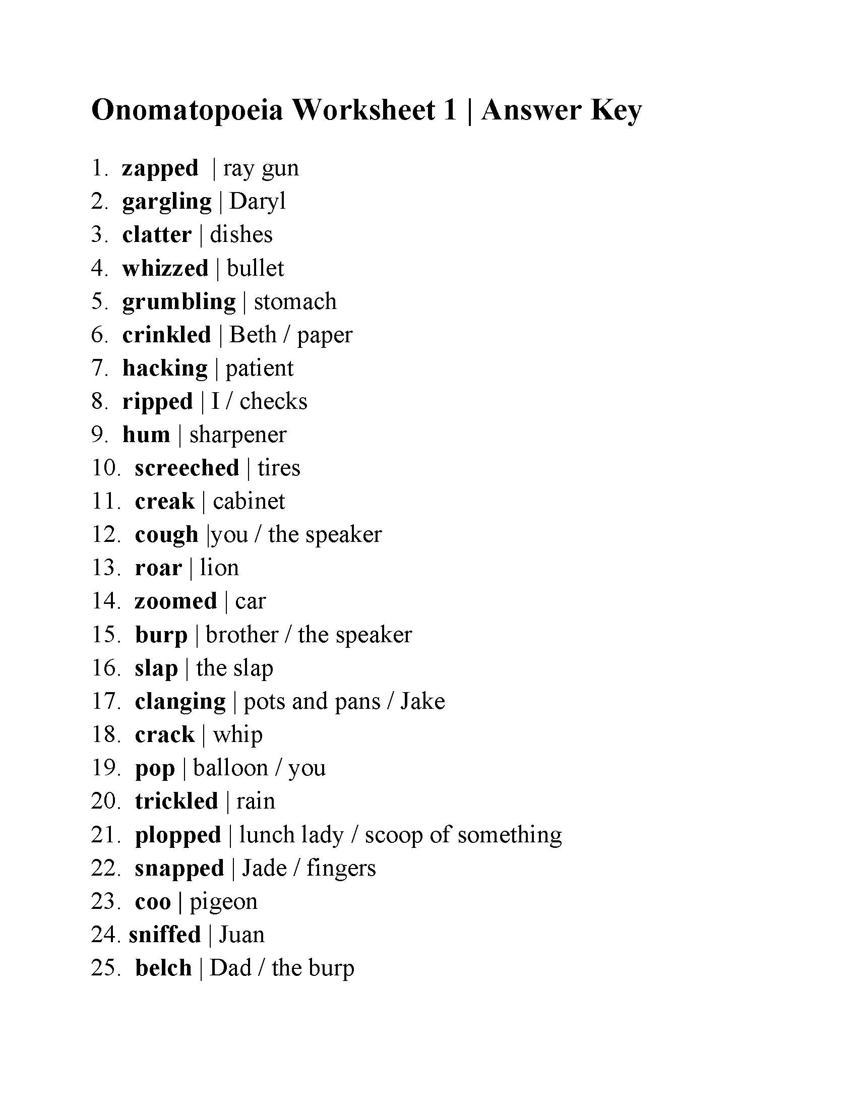 poetic devices worksheet 1