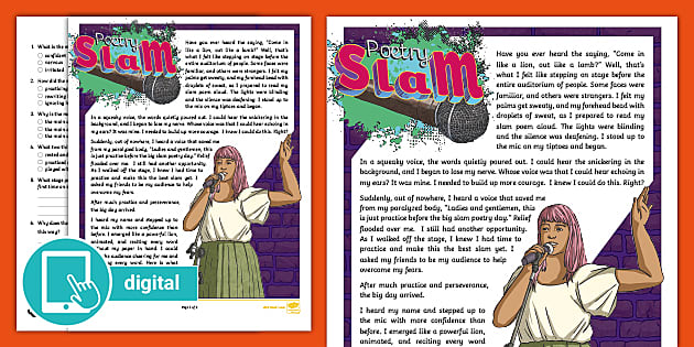 3rd Grade Poetry Slam Reading Comprehension | Twinkl USA