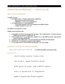poetry scanning worksheet answers