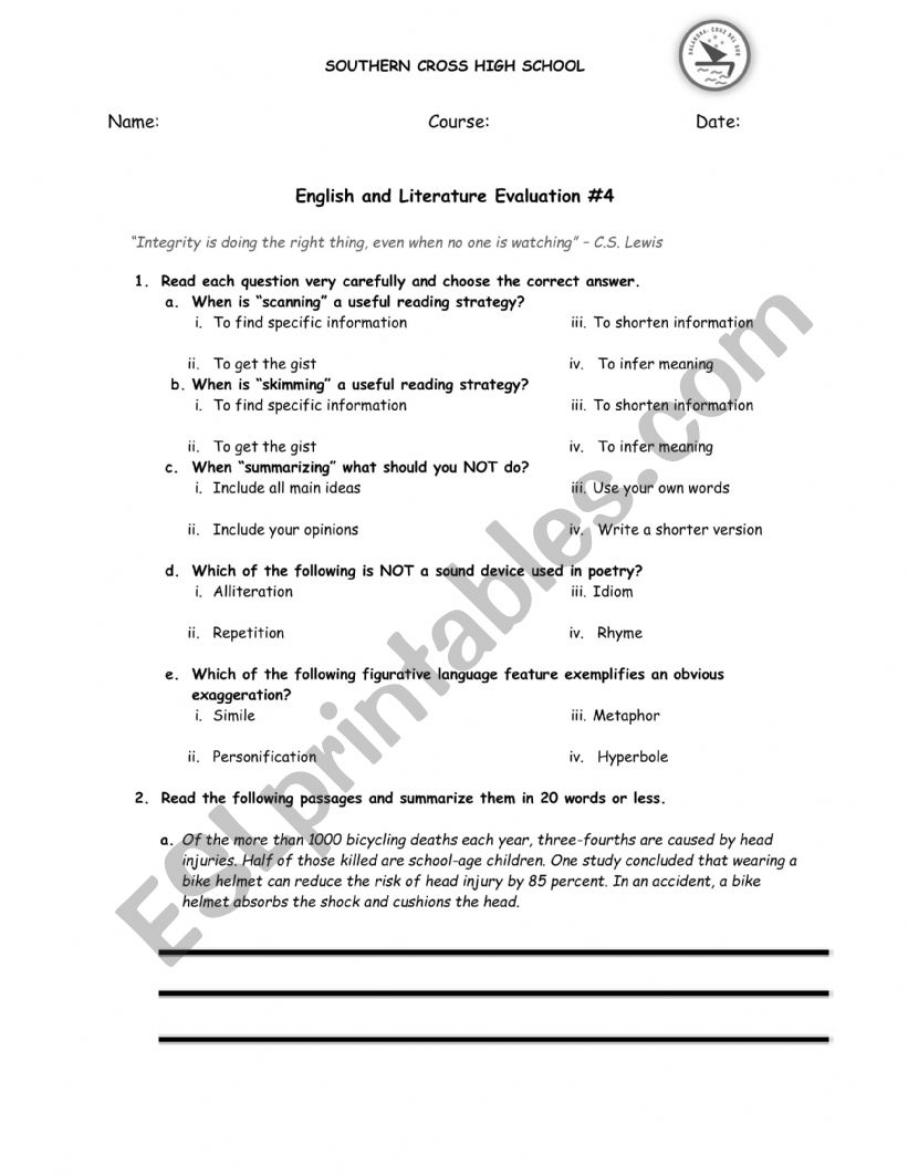poetry scanning worksheet answers