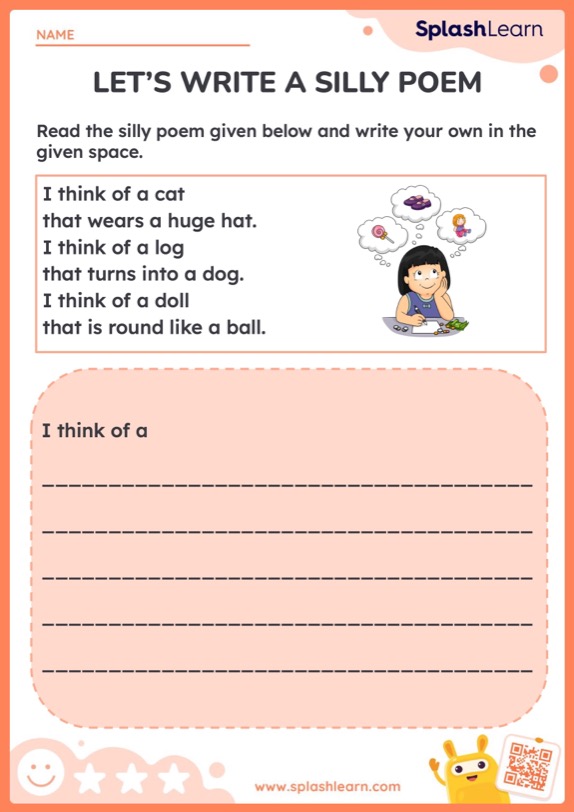 poetry worksheet