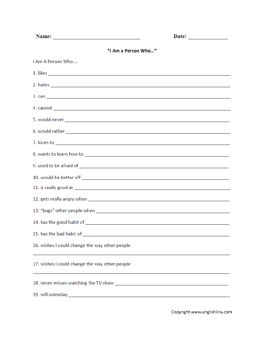 poetry writing worksheet