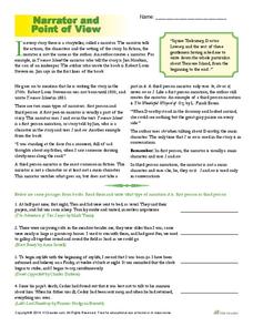 point of view 5th grade worksheet