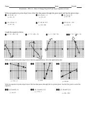 Kami Export - Nathaniel Allen - 3-4 Graphing in point slope form ...