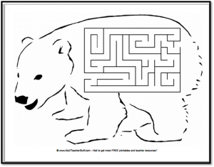 polar bear worksheet kindergarten