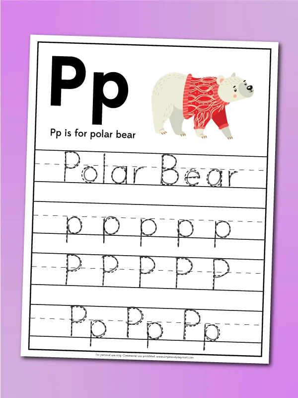 polar bear worksheet kindergarten