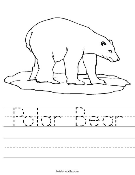 Polar Bear Worksheet - Twisty Noodle