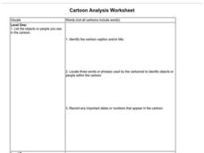 political cartoon worksheet