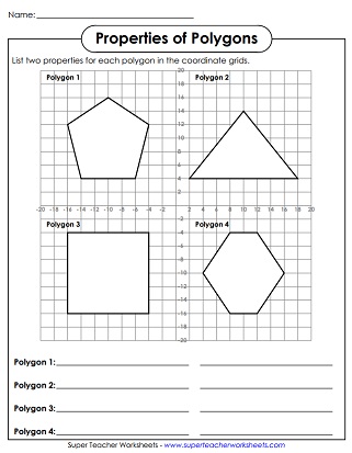 Polygon Worksheets