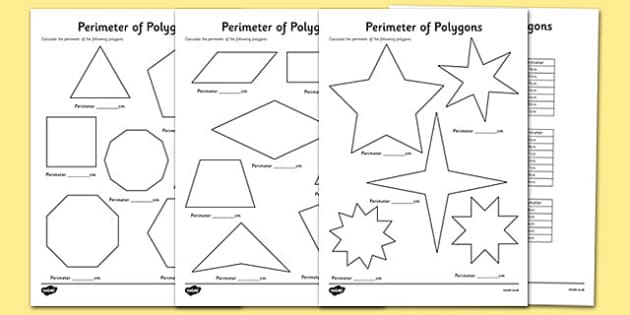 KS2 Perimeter of Polygons Worksheets (teacher made) - Twinkl