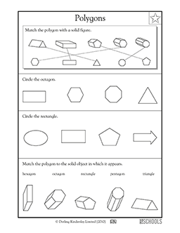 Spotting polygons | 2nd grade, 3rd grade Math Worksheet | GreatSchools