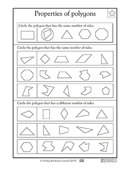 Properties of polygons, same number of sides | 2nd grade Math ...