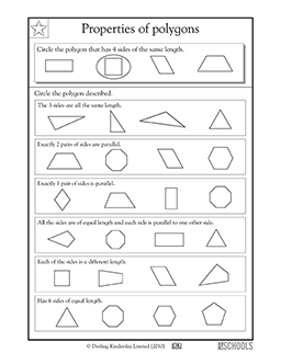 Properties of polygons, same-length sides | 3rd grade, 4th grade ...