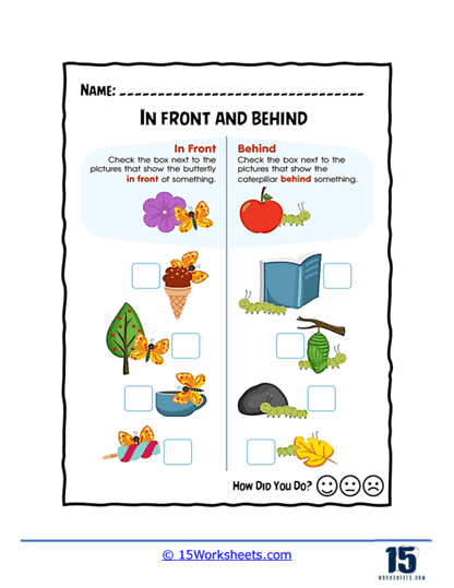 Position Words Worksheets 15 Worksheets com Worksheets Library