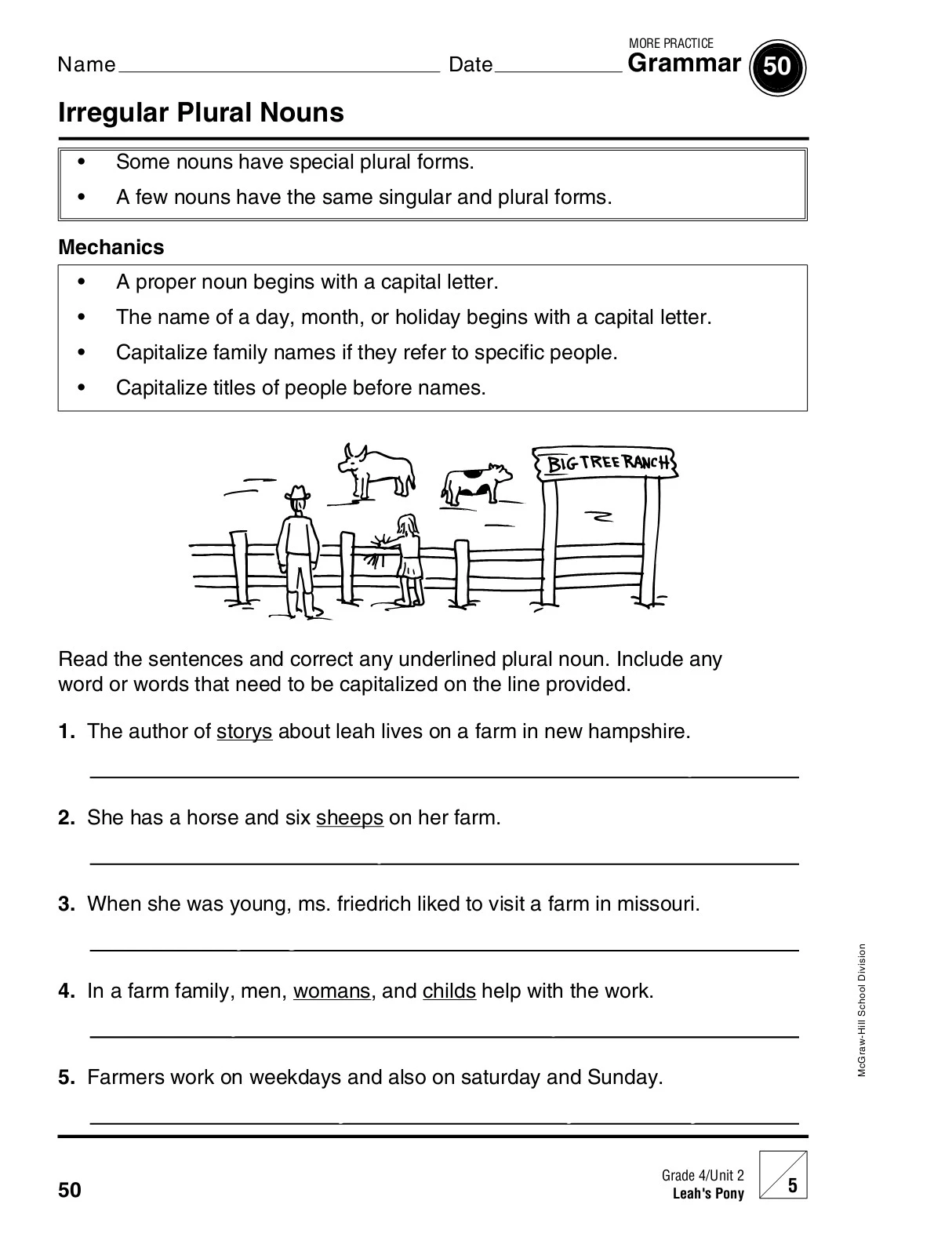 Grammar Practice McGraw Hill Grade 4 Pages 51 100 Flip PDF Grammar Practice McGraw Hill Grade 4 Pages 51 100 Flip PDF