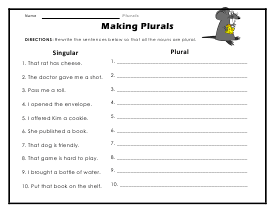 possessive nouns worksheet page 53