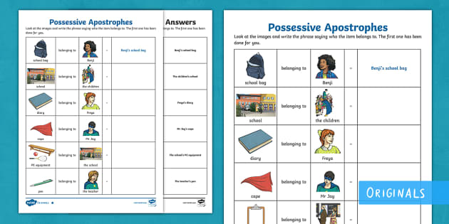 Possessive Apostrophe KS2 | Differentiated Worksheets
