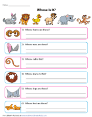 Possessive Nouns Worksheets