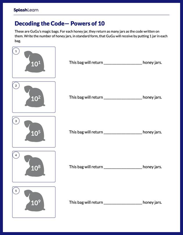 power to a power worksheet