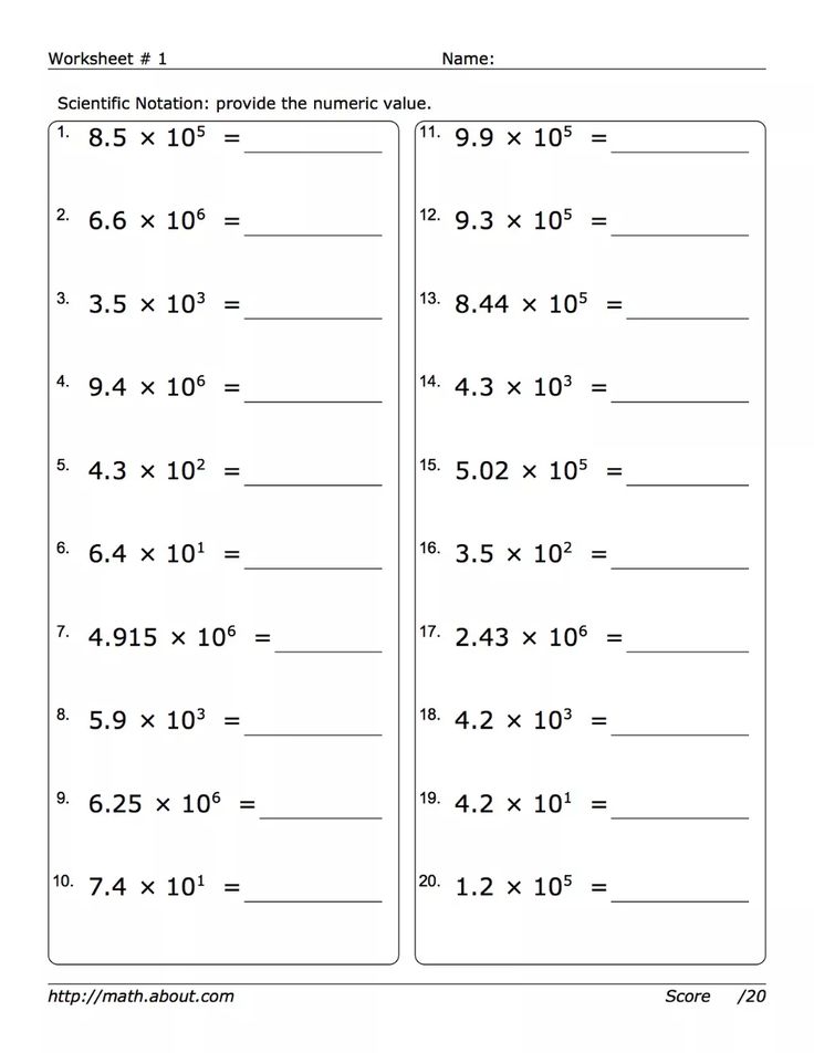 Master Powers of 10 With These Pre-Algebra Worksheets