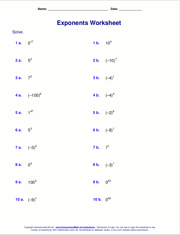 powers of i worksheet answers