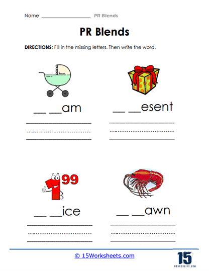 Pr Blends Worksheets - 15 Worksheets Library