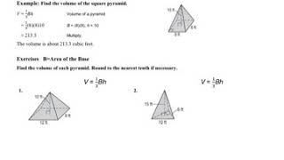 practice 11 5 volumes of pyramids and cones worksheet answers