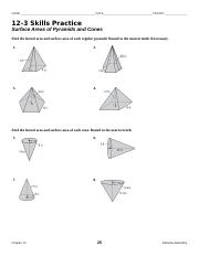 practice 11 5 volumes of pyramids and cones worksheet answers
