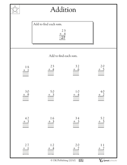 Addition practice | 1st grade Math Worksheet | GreatSchools