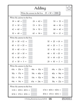 Addition practice #1 | 2nd grade, 3rd grade Math Worksheet ...