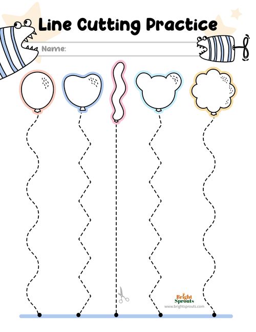 Fun Cutting Practice Worksheets to Build Scissor Skills